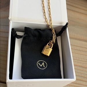 Mejuri lock necklace